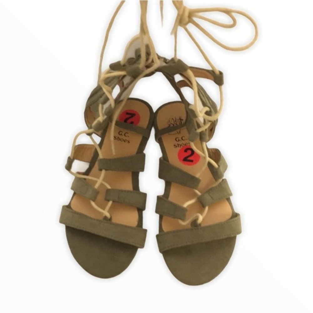 Girls G.C Shoes green gladiator sandals
